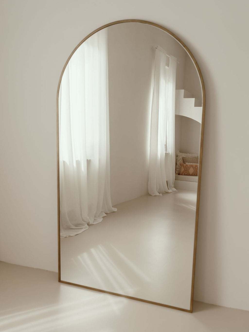 Large Standing Oval Mirror 180x100 Bronze